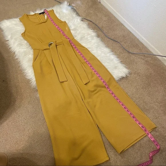 Romeo & Juliet Couture Yellow Jumpsuit - Picture 10 of 13